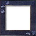 Frame, Snowflake - Blue