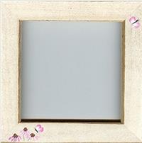 Frame, Coneflowers - Antique White