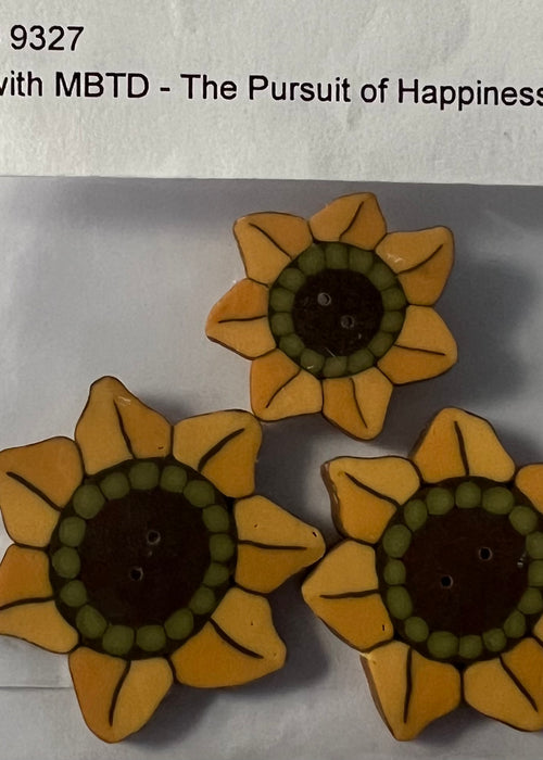 Sunflower Button Pack by JABC