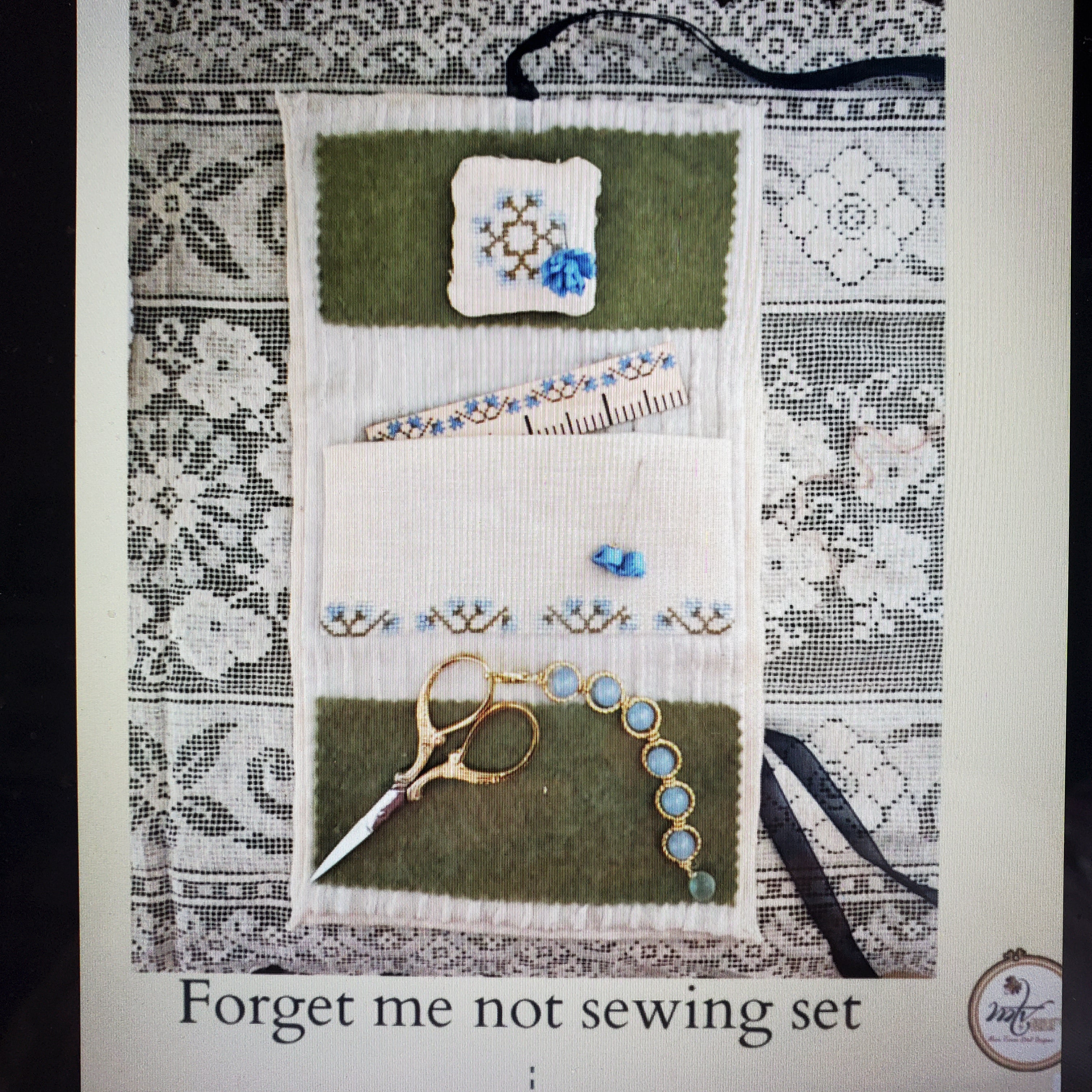 MTV Designs | Forget Me Not Sewing Set Chart only