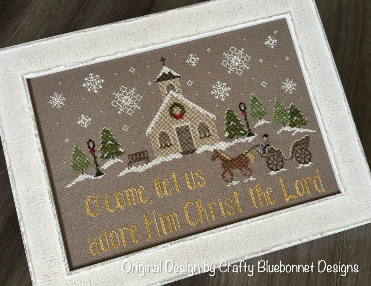 Crafty Bluebonnet | Christmas Village Church