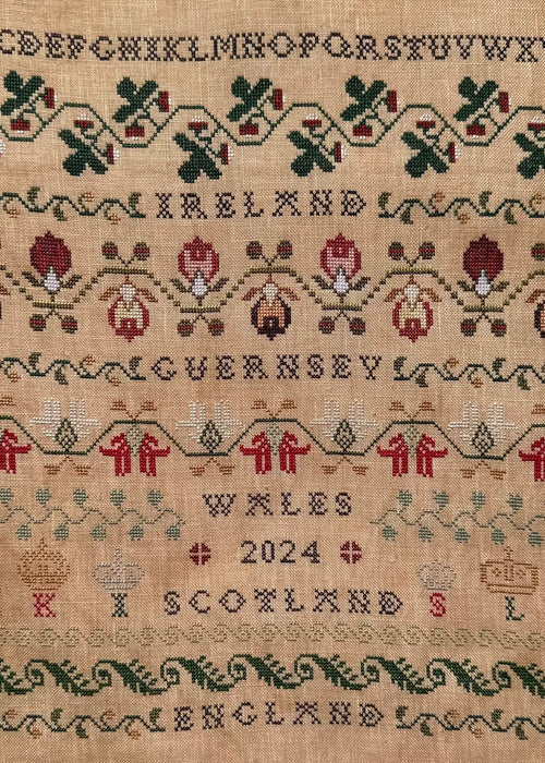 Cross Stitch Antiques British Isles Band Sampler