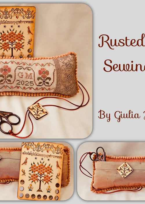 Guilia Punti Antichi | Rusted Flowers Pillow