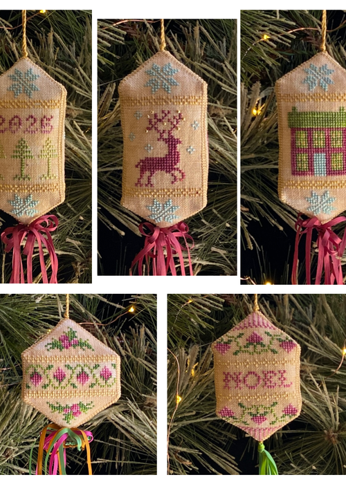 Jean Farish | 3D Sampler Ornaments