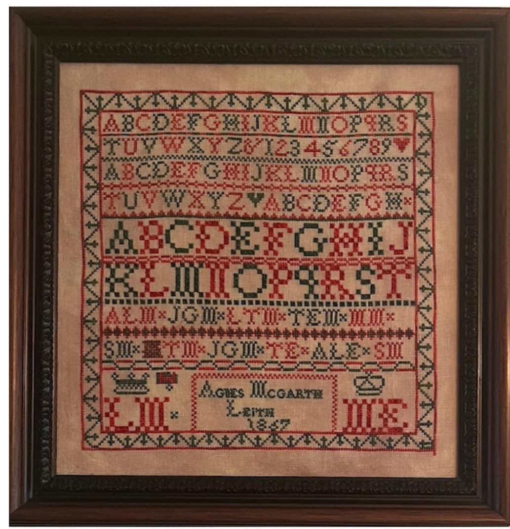 Olde Willow Agnes McGarth Leith Cross Stitch sampler