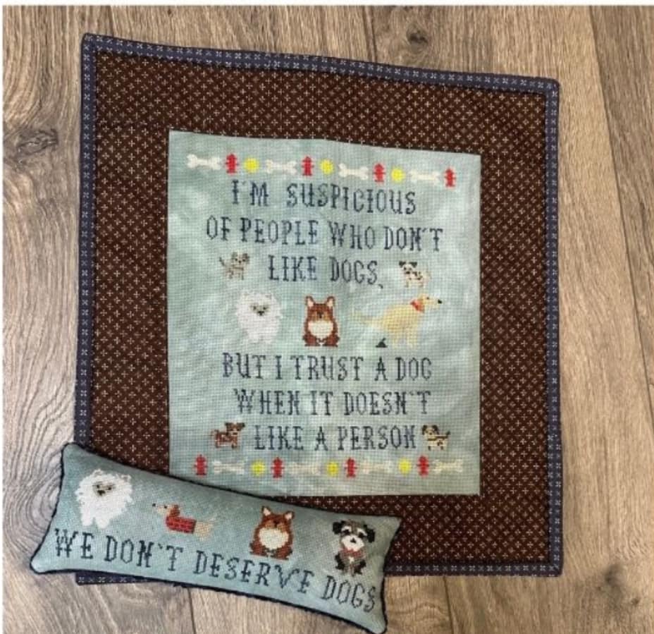 Rebel Stitcher Dog Sampler