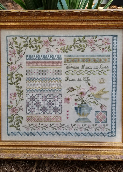 Samplers Not Forgotten | Hummingbirds Garden