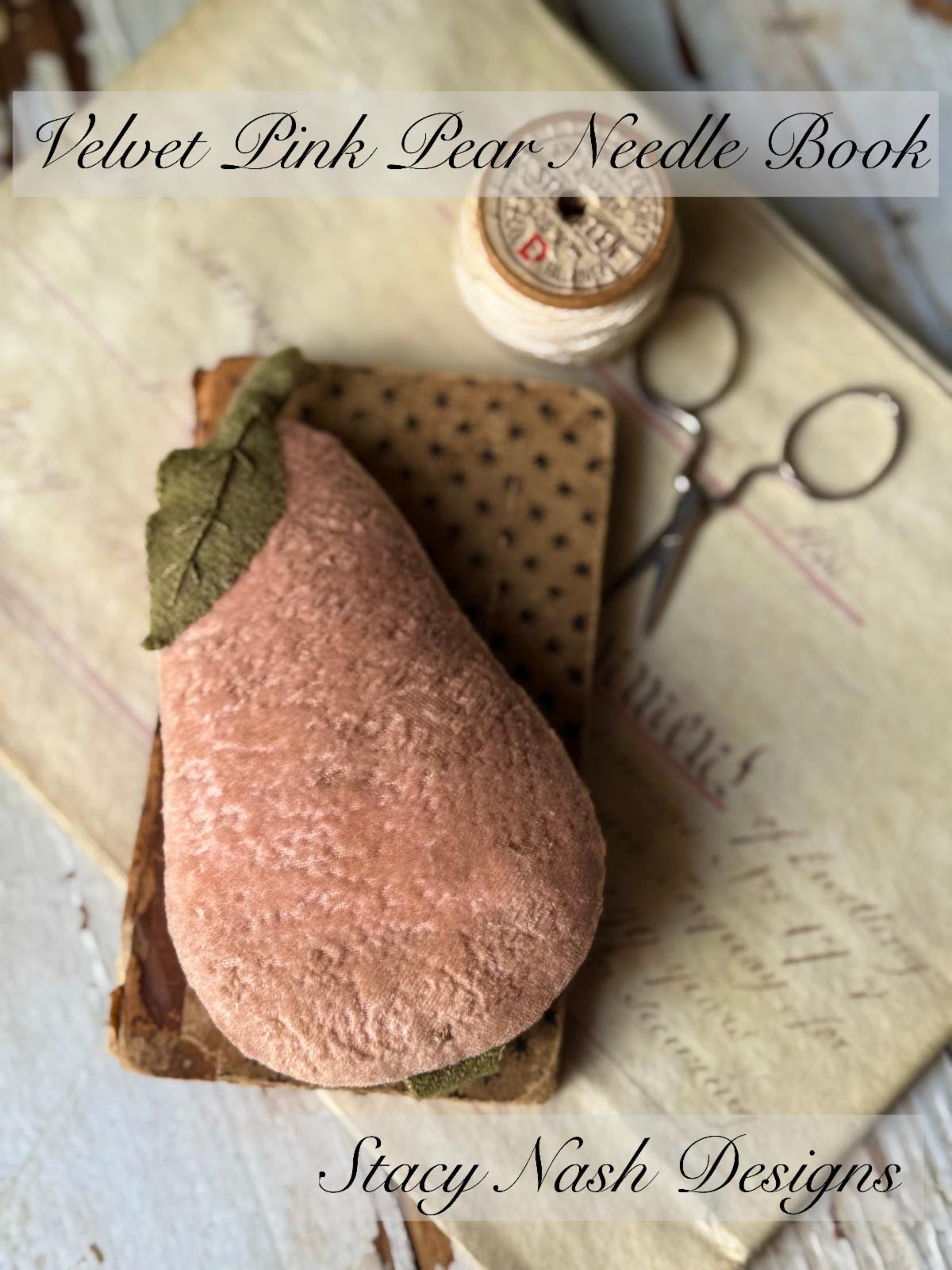 Stacy Nash | Velvet Pink Pear Needlebook