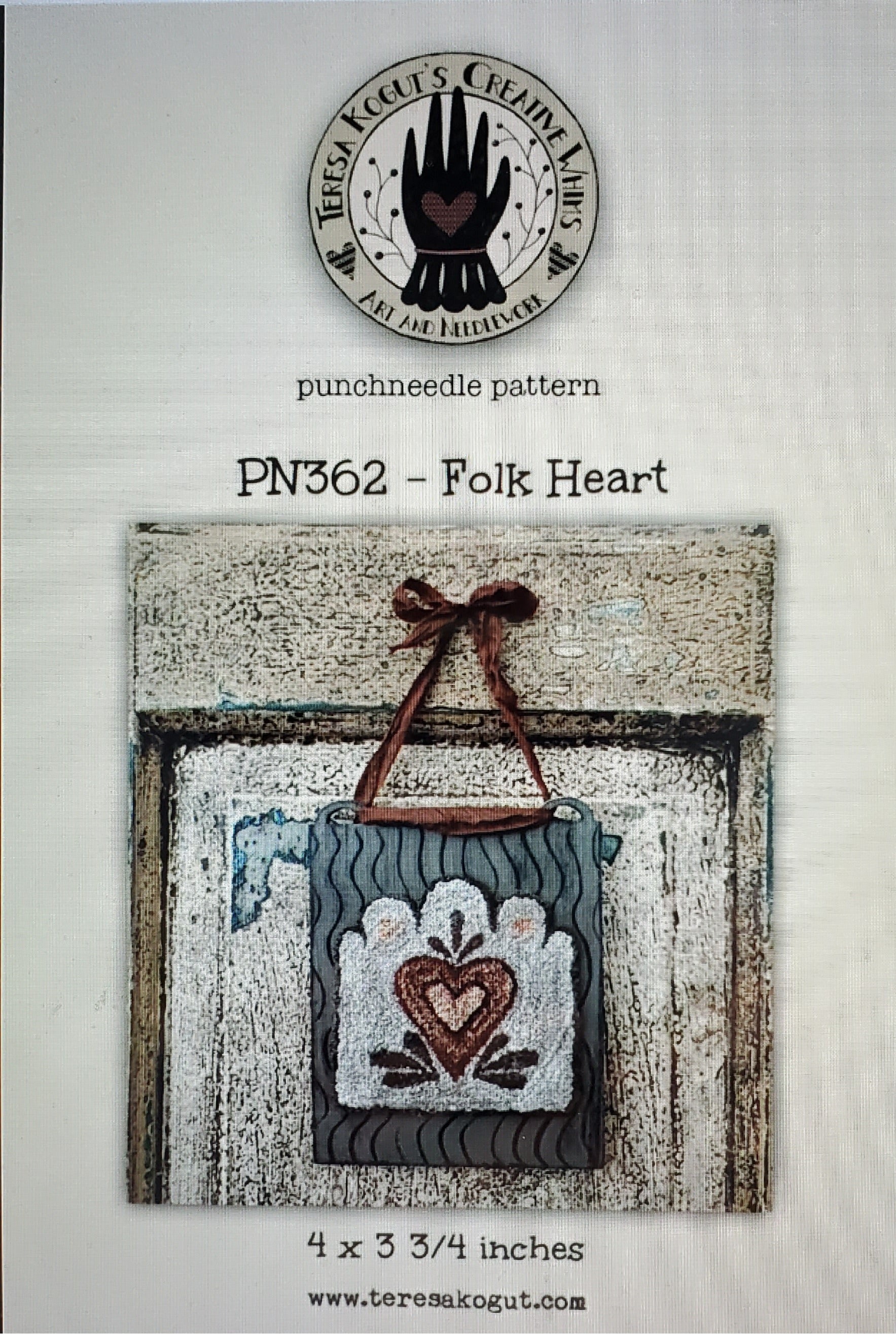 Teresa Kogut | Folk Heart Punch Needle